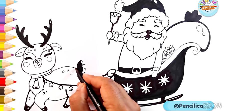 نقاشی بابانوئل آسان