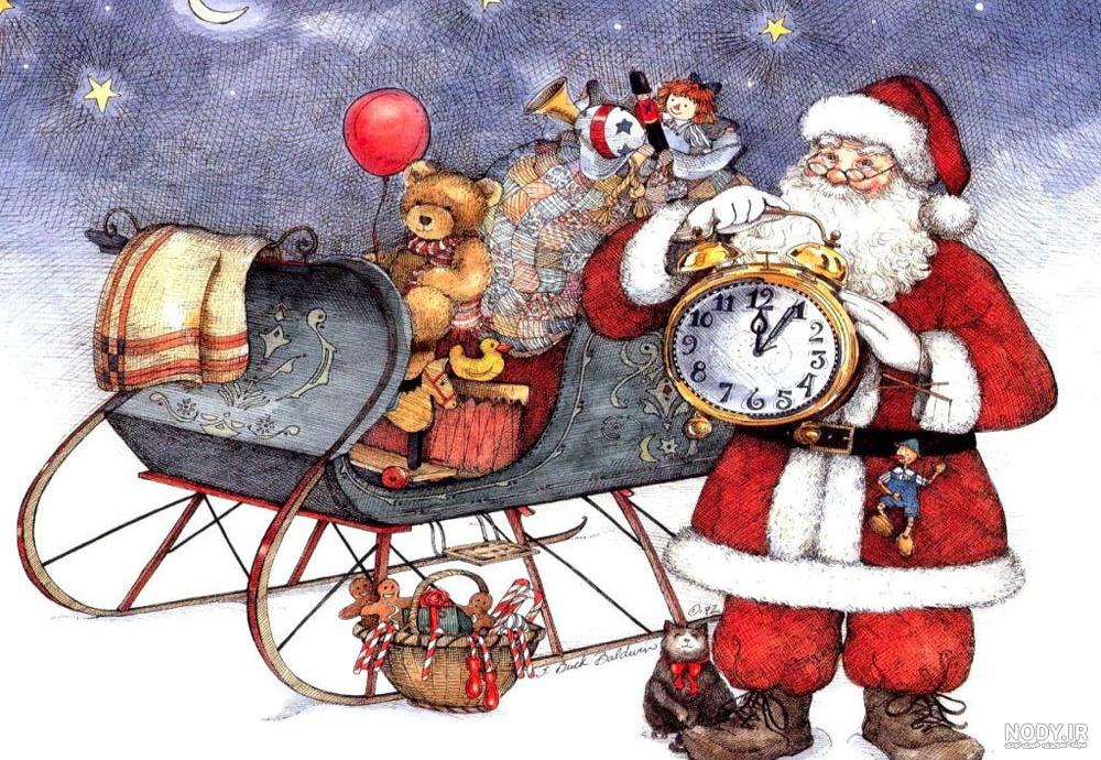 عکس خفن عکس بابانوئل نقاشی