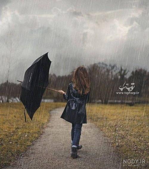 عکس نوشته بارون پاییزی + جملات پر احساس در مورد باران