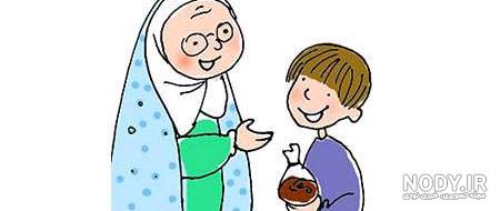 عکس نقاشی پدربزرگ ساده