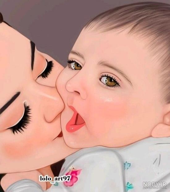 عکس نوشته پدر پسری