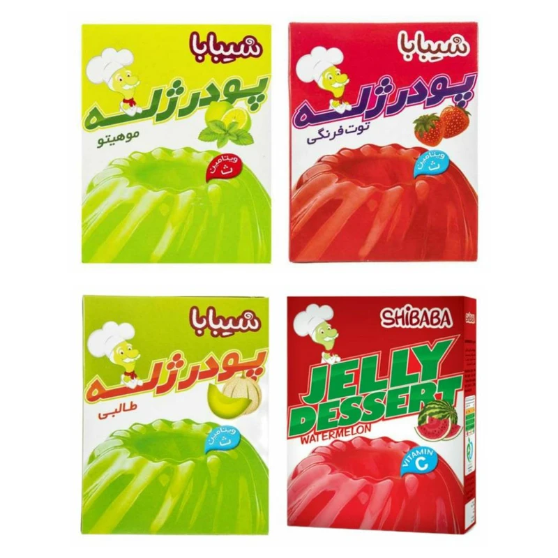 عکس پودر ژله شیبابا