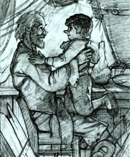 پینوکیو و پدر ژپتو در غار 1446729