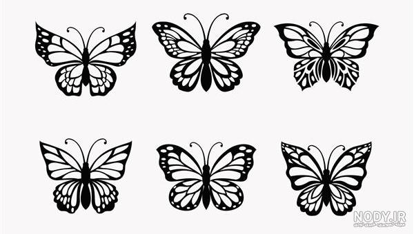 طرح تابلوی مدرن با تصویر زن و پروانه سیاه و سفید با فرمتهای psd لایه باز