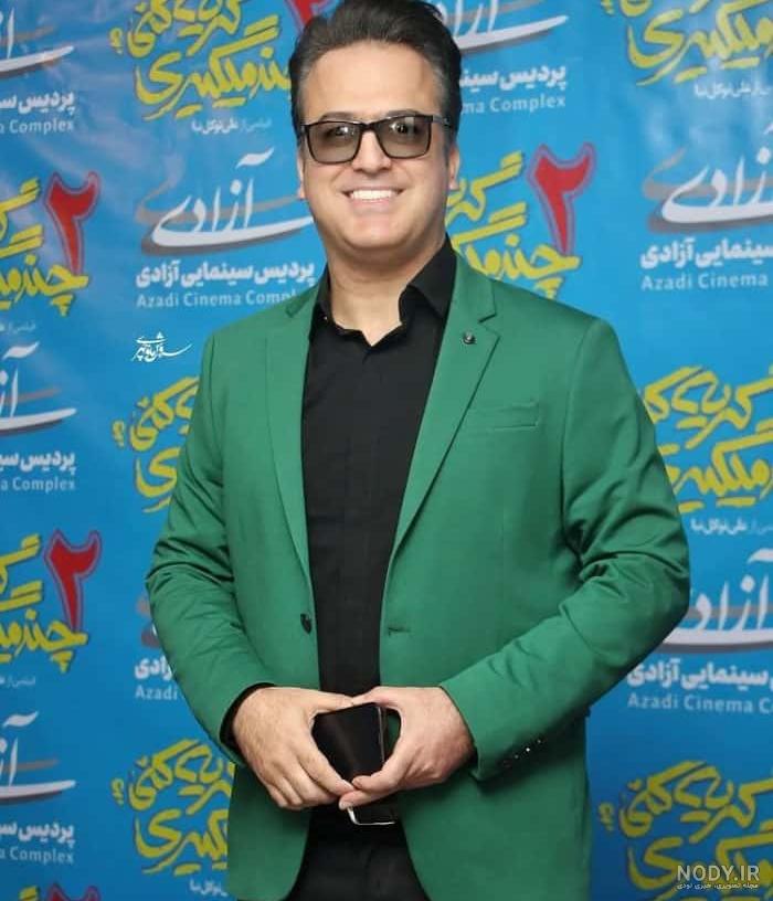 عکس حامد بهداد و همسرش و فرزندانش - عکس نودی