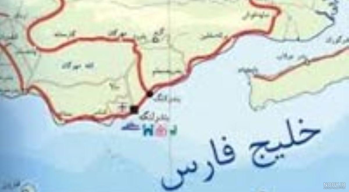 نقشه خلیج فارس و دریای عمان