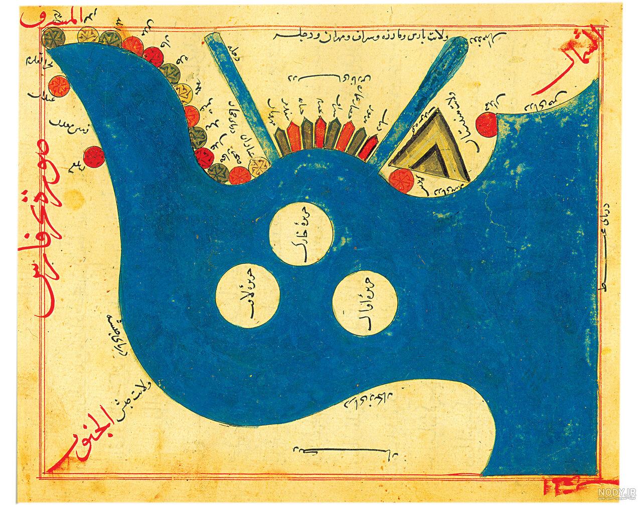 نقشه خلیج فارس و دریای عمان