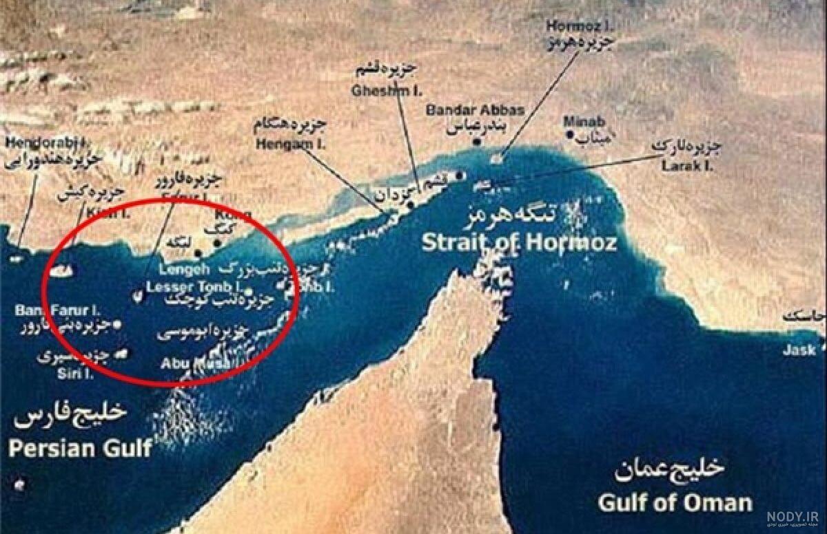 عکس خفن عکس دریای خلیج فارس در نقشه