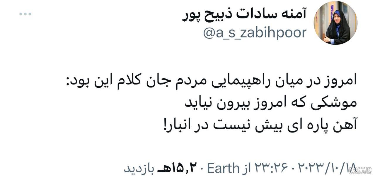 شکایت آمنه سادات ذبیح پور از طرفداران احمدی نژاد (عکس)
