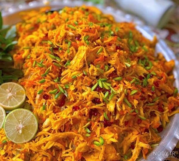 طرز تهیه شیرین پلو با مرغ