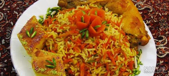 طرز تهیه شیرین پلو رستورانی، مجلسی و زعفرانی