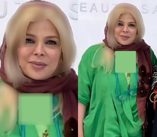 عکس حیرت آور از عمل زیبایی خانم بازیگر پیر ! / جوانی شیوا خنیاگر مثل زلیخا !