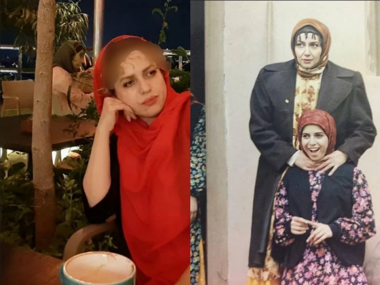 عکس ناب اکرم مهدوی، شیرین سریال پس از باران با خسرو شکیبایی در پشت صحنه