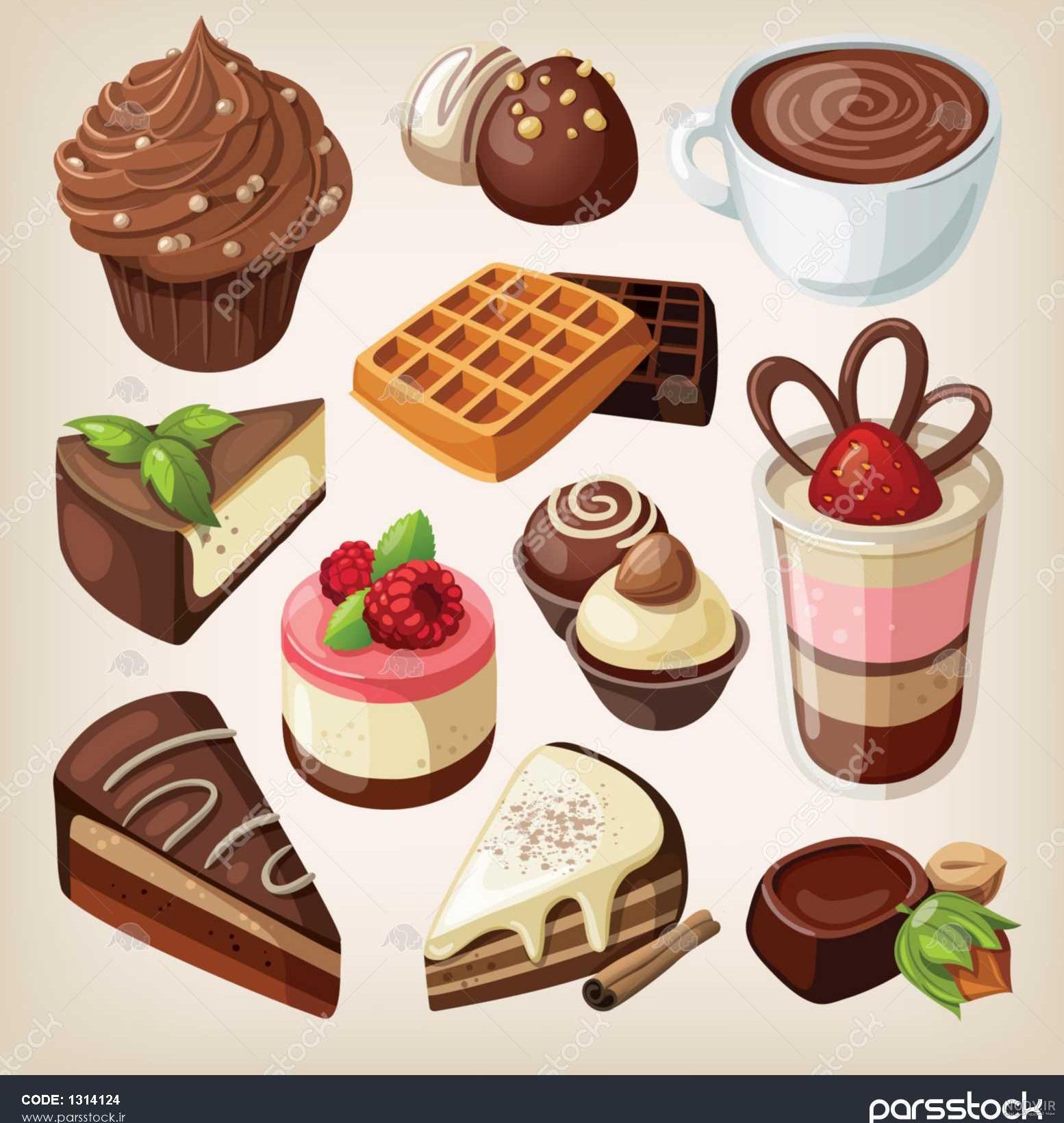 عکس کیک | عکس شیرینی شکلاتی