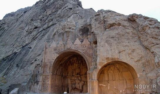 نقش شیرین روی کوه‌های بیستون + تصاوير