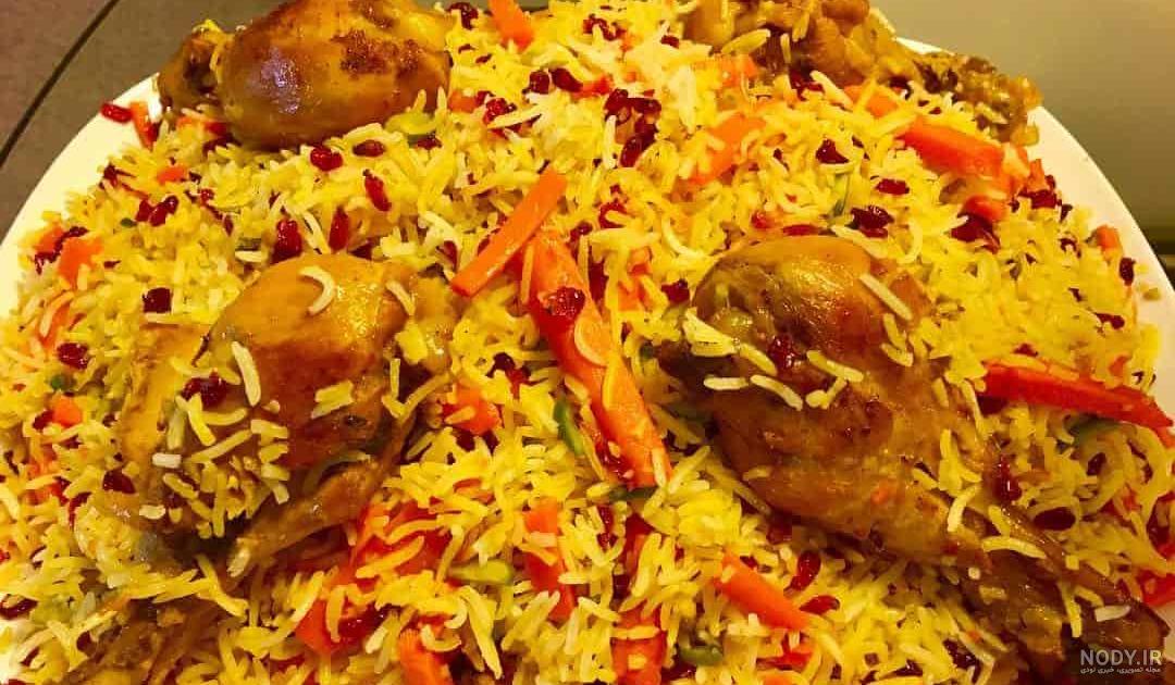 هویج پلو با مرغ