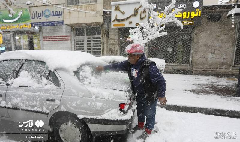 ژست عکس تولد با برف شادی ❤️ [ بهترین تصاویر ]