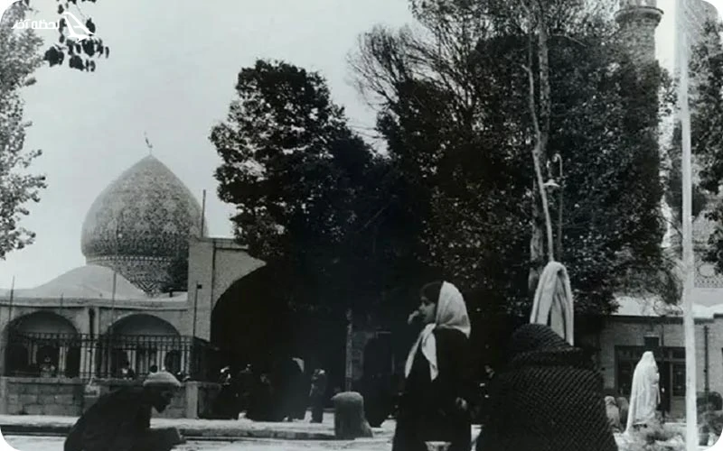 عکسی قدیمی از امام‌زاده صالح تجریش که حتما باید ببینید