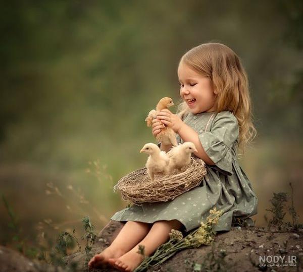 عکس نی نی های دختر و پسر جذاب، ناز و چشم رنگی برای پروفایل