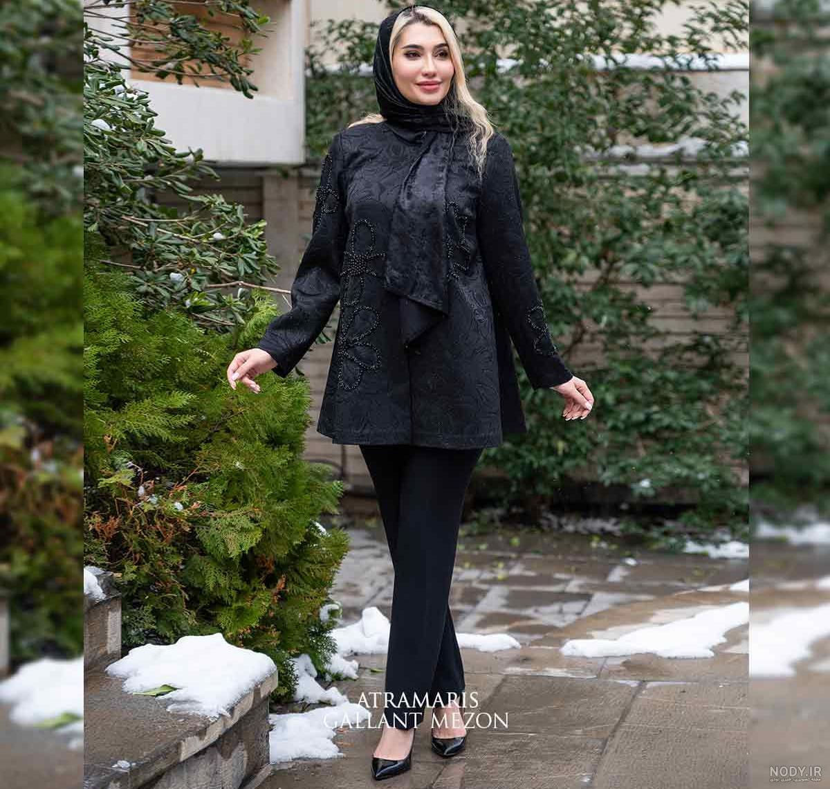 35 مدل جدید مانتو مشکی مزون ایرانی Lalond در سال 97 - 2018 • مجله تصویر  زندگی