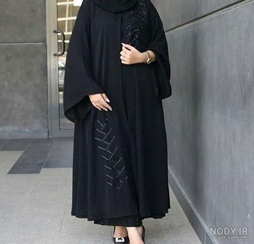 45 مدل مانتو مشکی زنانه 1403 برای داشتن استایلی خیره‌کننده