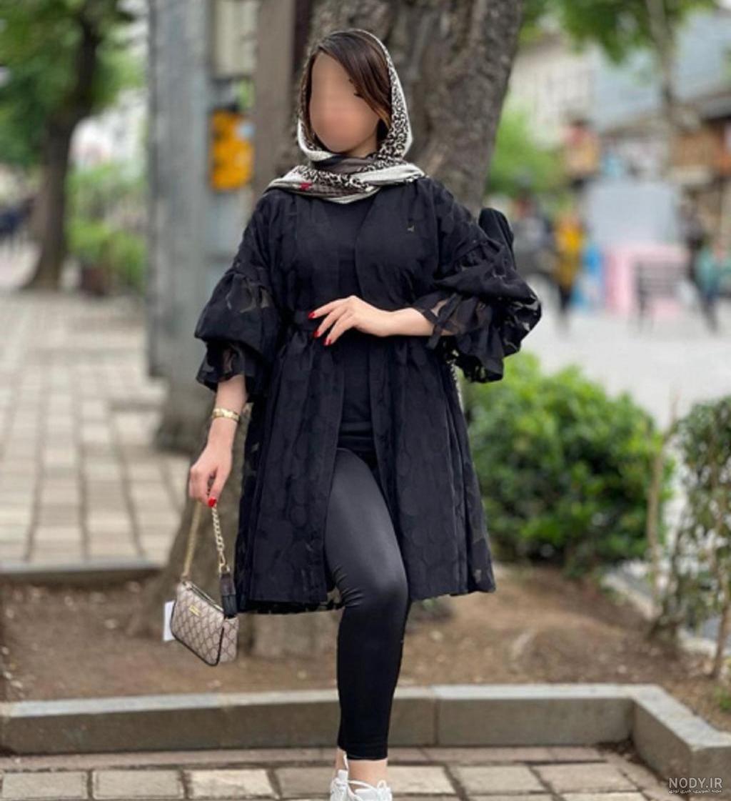 45 مدل مانتو مشکی زنانه 1403 برای داشتن استایلی خیره‌کننده