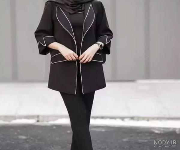 جدیدترین مدل مانتو مشکی دخترانه