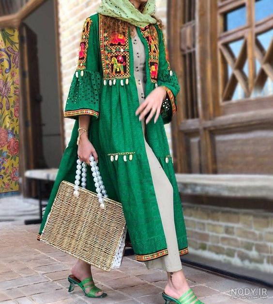 جزئیات محصول مانتو زنانه ابروبادی مدل خرجکار سنتی کد: GKF78 | پاساژ