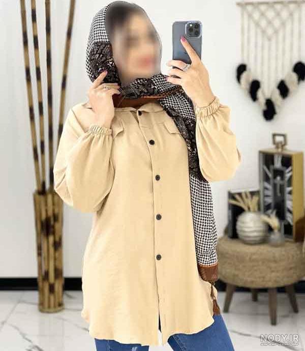 عکس مانتو جلو بسته دکمه دار عکس مانتو جلو بسته دکمه دار