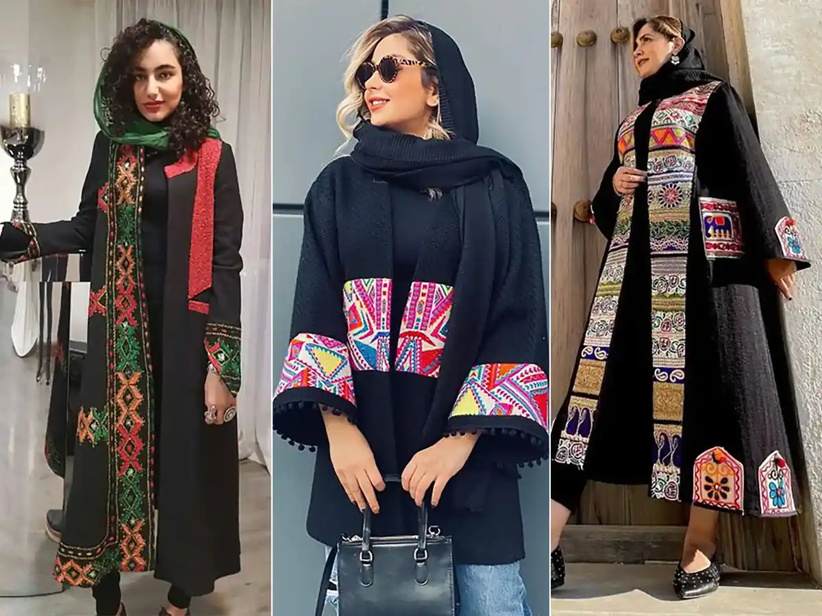 عکس مانتو سنتی مشکی
