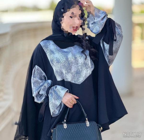 عکس مانتو مشکی دخترانه کوتاه