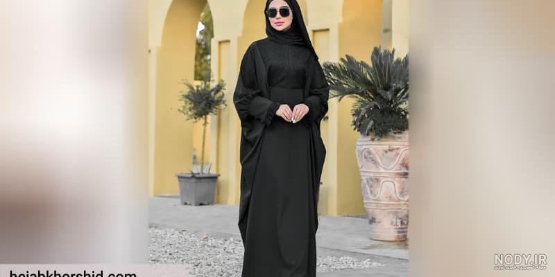 عکس مدل مانتو عبایی شیک