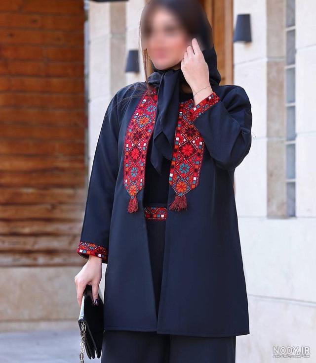 مدل مانتو ابروبادی جلو بسته و جلو باز دکمه دار جدید - چلوگوشت