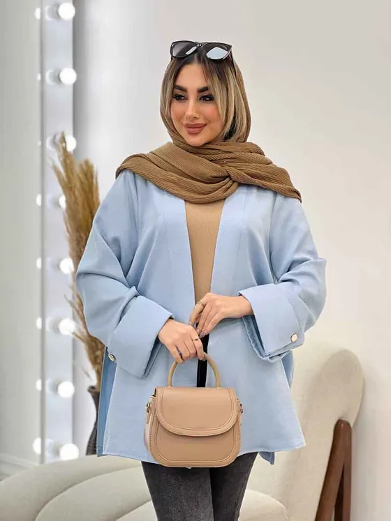 مدل مانتو جلو باز بلند جدید ❤️ [ بهترین تصاویر ]