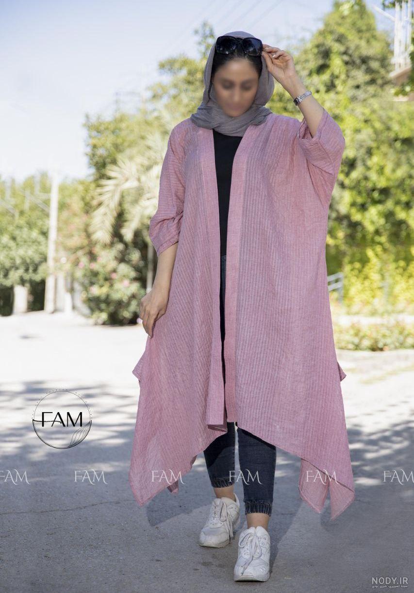 مدل مانتو جلو باز پانچ ❤️ [ بهترین تصاویر ]