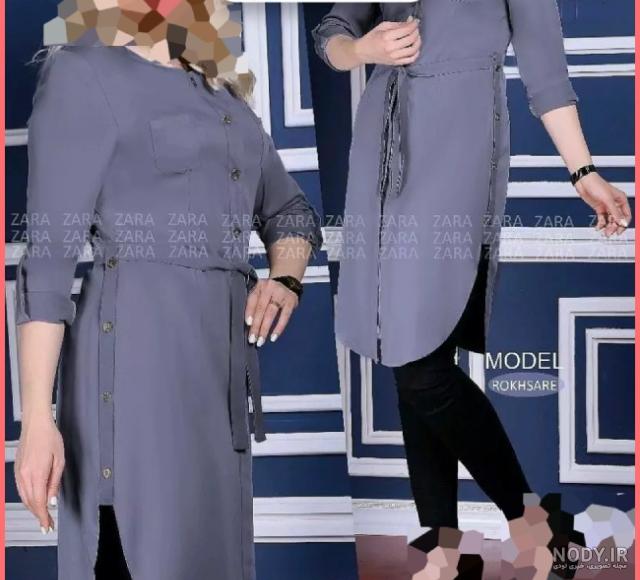 مدل مانتو زنانه دکمه دار