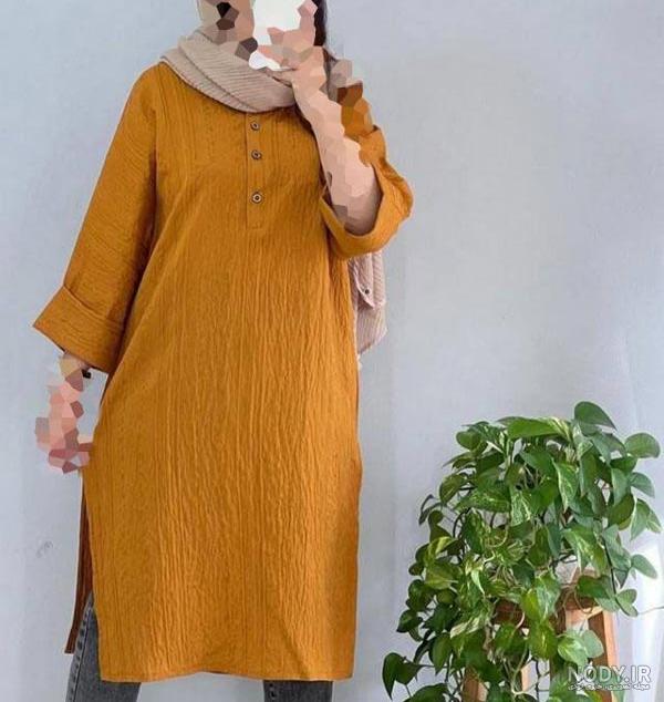 مدل مانتو شیک و باکلاس جلو بسته - عکس نودی