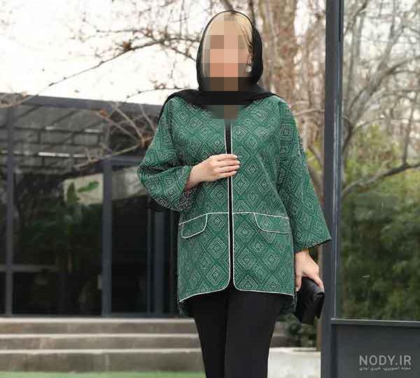 مدل مانتو ژاکارد مزونی + مدل طرح دار مجلسی