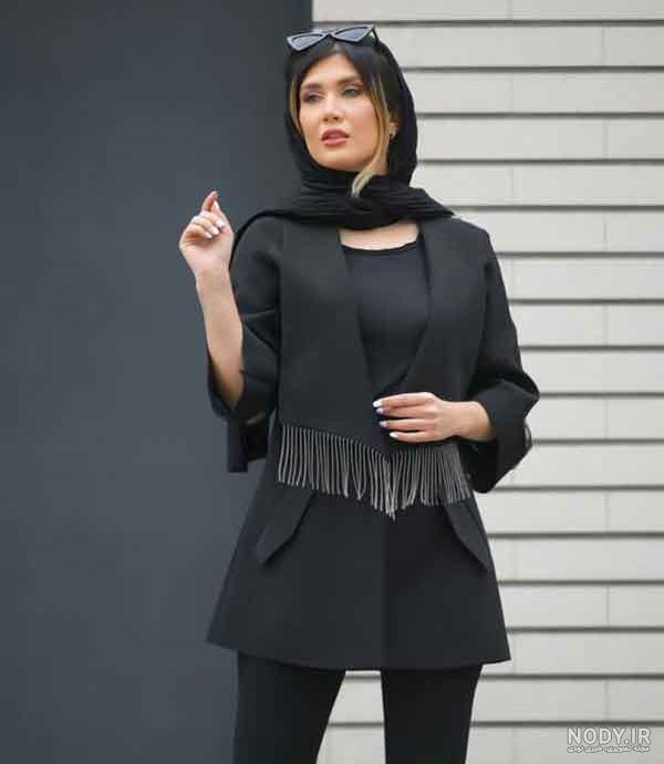 مدل مانتو کوتاه جلو باز با شیک ترین استایل های زنانه و دخترانه - مجله ژال