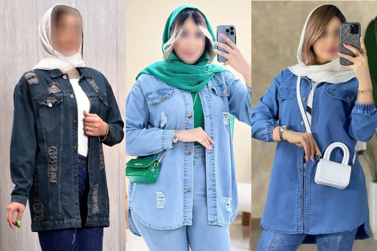 مدل مانتو بلند جین فوق العاده شیک با طرح های جدید و خاص