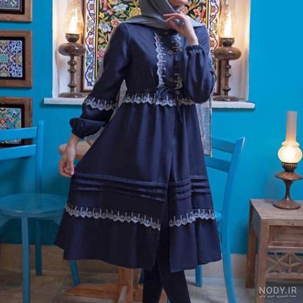 مدل مانتو مشکی جدید ساده دخترانه