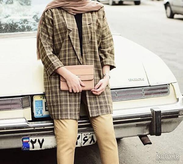 مدل مانتو مشکی جدید ساده کوتاه دخترانه