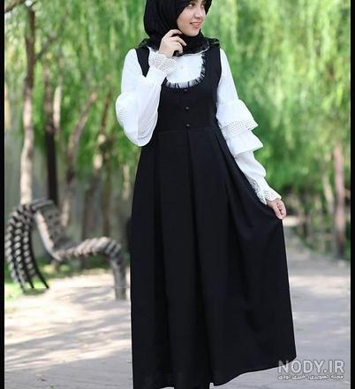 30 مدل مانتو مشکی ساده، لاکچری، کوتاه و بلند ویژه محرم - Tjoor