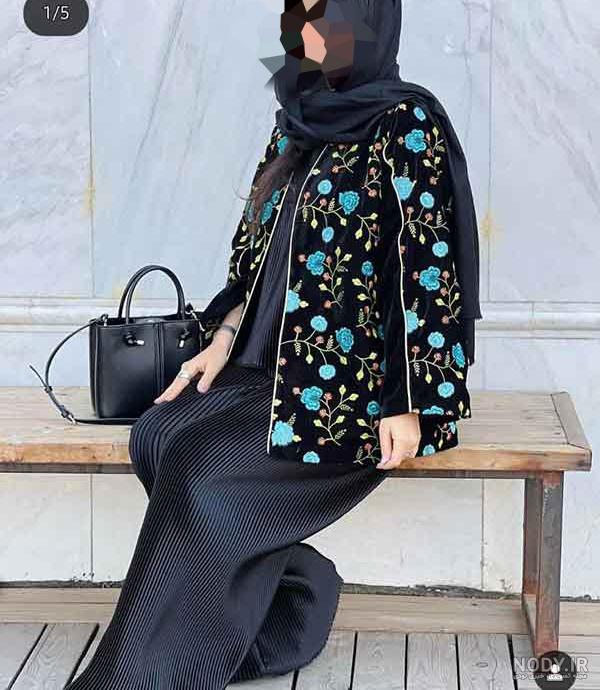 جدیدترین مانتو بلند مشکی مجلسی هانی دیزاین • مجله تصویر زندگی جدیدترین مانتو بلند مشکی مجلسی هانی دیزاین • مجله تصویر زندگی