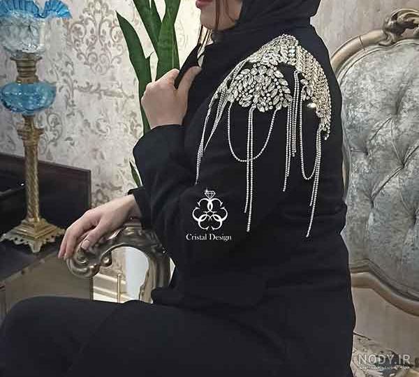 مانتو مجلسی مشکی؛ ۲۱ مدل مانتو مشکی دخترانه و زنانه کوتاه و بلند - ستاره
