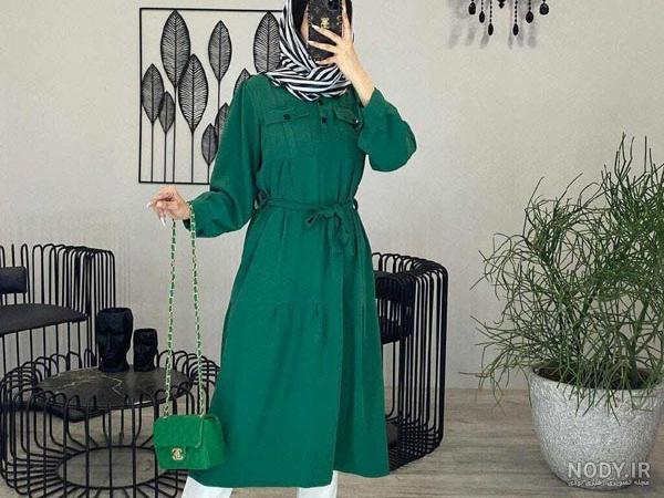 مدل مانتو بلند جلو بسته زنانه شیک مدل مانتو بلند جلو بسته زنانه شیک