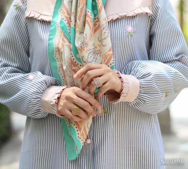 مدل مانتو بلند راه راه - عکس نودی مدل مانتو بلند راه راه - عکس نودی