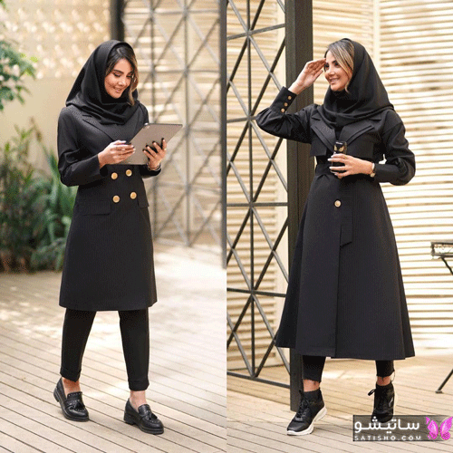 مدل مانتو بلند ساده شیک زیبا با استایل های جدید زنانه و دخترانه - الی مگ مدل مانتو بلند ساده شیک زیبا با استایل های جدید زنانه و دخترانه - الی مگ
