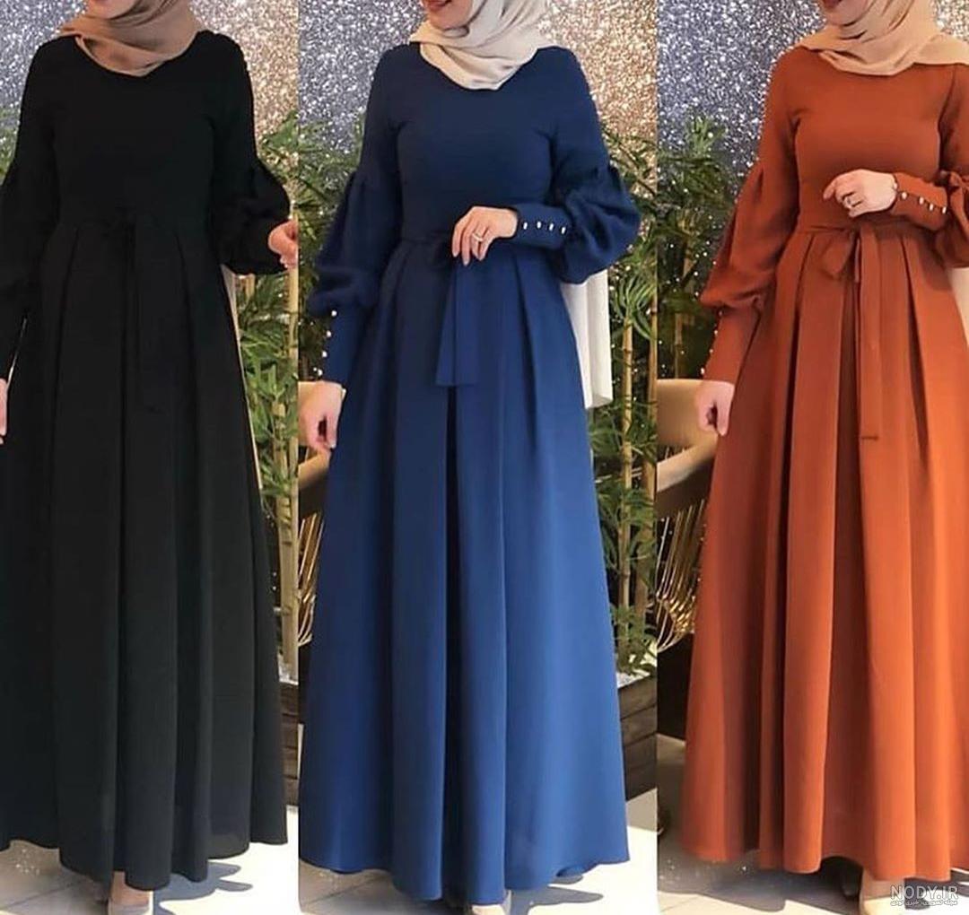 مدل مانتو بلند مجلسی شیک مشکی
