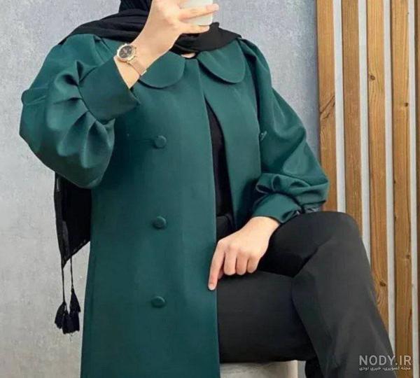 مدل مانتو جلو بسته دکمه دار شیک و جدید تابستانه خاص و متفاوت - چلوگوشت مدل مانتو جلو بسته دکمه دار شیک و جدید تابستانه خاص و متفاوت - چلوگوشت
